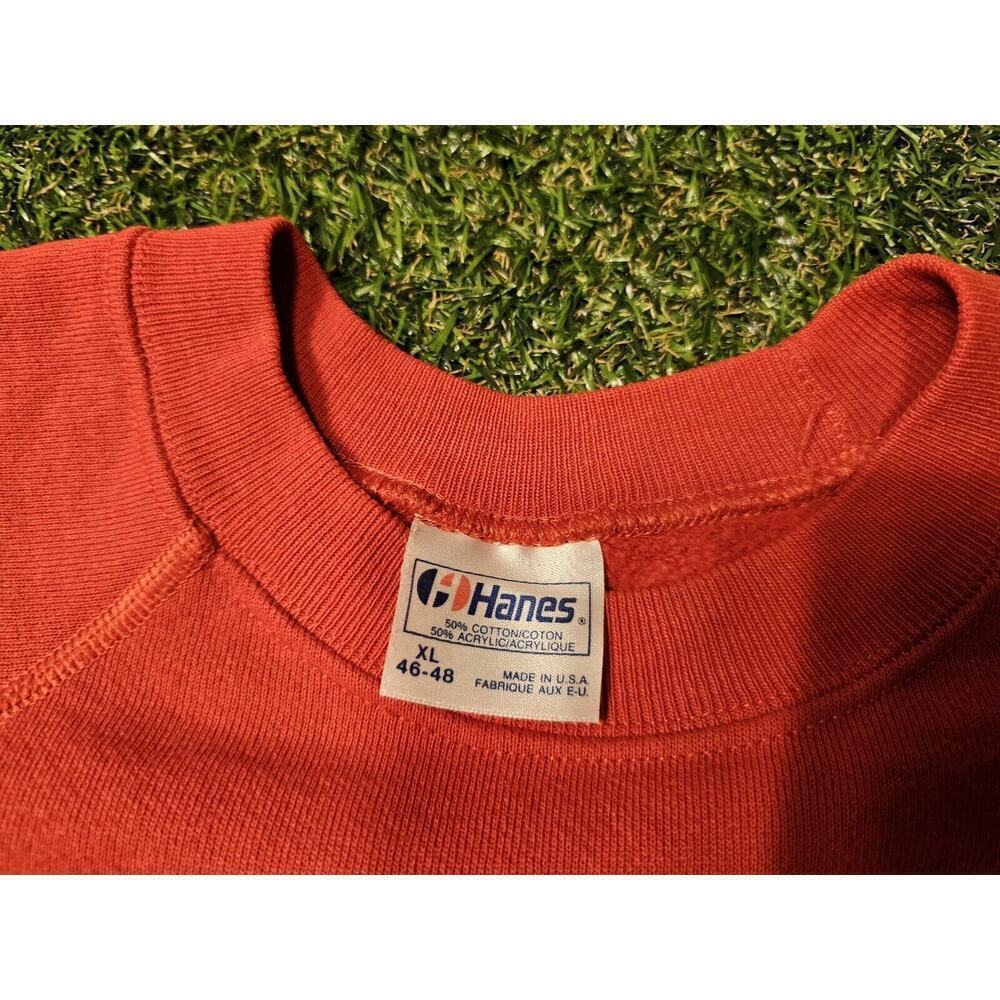 Vintage 80s-90s WISCONSIN BADGERS Crewneck Sweatshirt Sz XL HANES USA - Picture 3 of 6